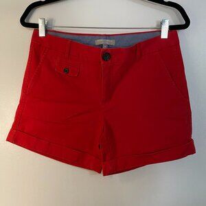 Banana Republic City Chino shorts in red